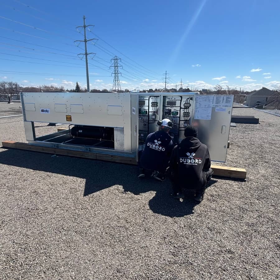 Système de réfrigération commercial récemment installé chez un client